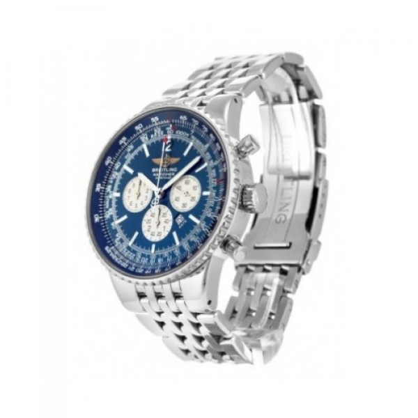 BREITLING STYLISH NAVITIMER BLUE SILVER CHAIN 87552