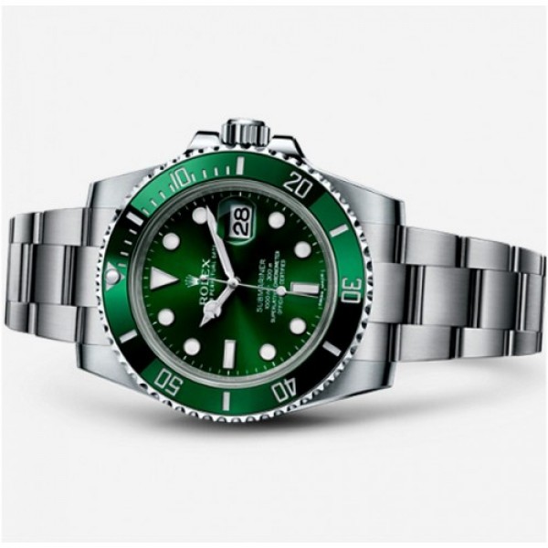 ROLEX SUBMARINER DATE OYSTER GREEN STEEL