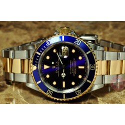 ROLEX SUBMARINER YELLOW GOLD BLACK DIAL  