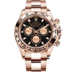 ROLEX COSMOGRAPH DAYTONA OYSTER, ROSE GOLD BLACK