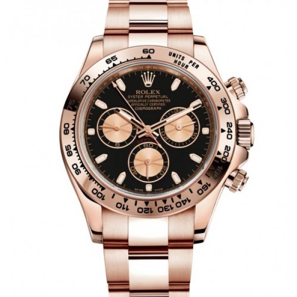 ROLEX COSMOGRAPH DAYTONA OYSTER, ROSE GOLD BLACK